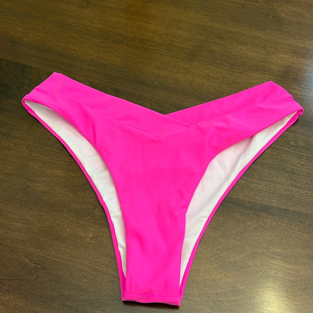 SHEIN Brazilian bottom hot pink